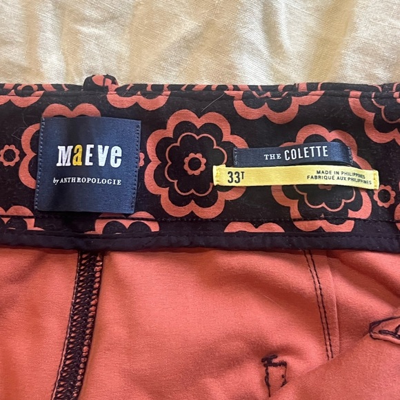 Anthropologie The Collette Pants in 33 Tall (these are not full length) - Picture 2 of 3